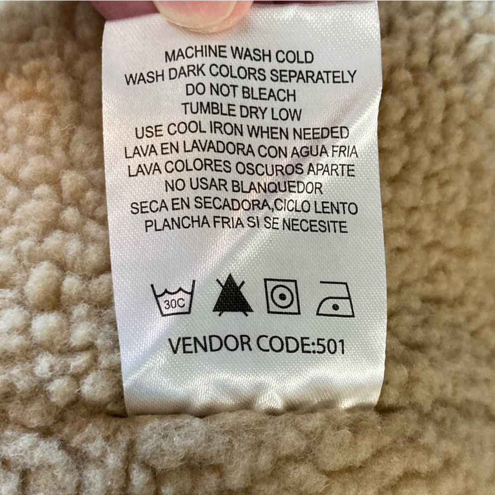 Lee Men’s Heavyweight Sherpa Lined Hooded Workwear Jacket Olive Green - Picture 7 of 10